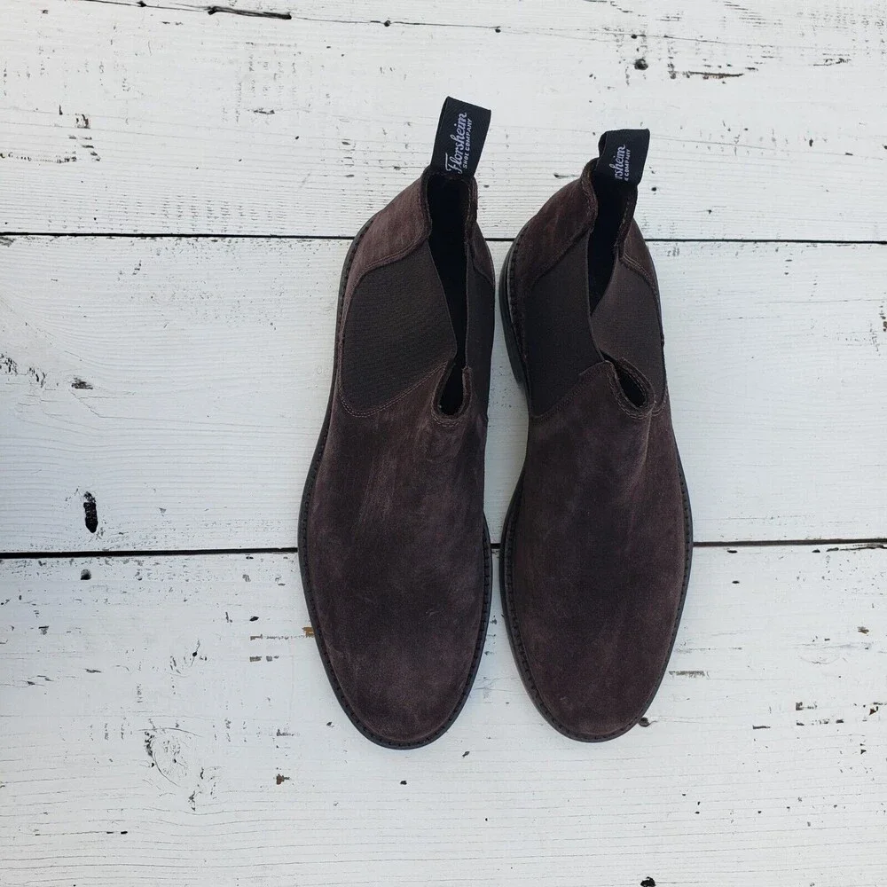 Florsheim Shoe Company Suede Boot Shoes Men's Size 8 Leather Brown NEW - Picture 4 of 4